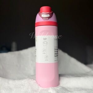 Owala Valentine’s Day pink + red ANGEL FOOD CAKE 24oz FREESIP tumbler NWT